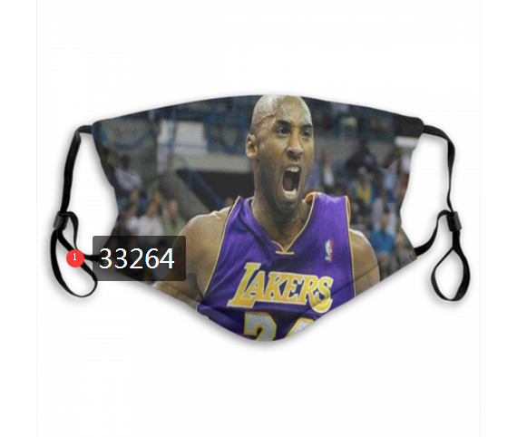 2021 NBA Los Angeles Lakers 24 kobe bryant 33264 Dust mask with filter